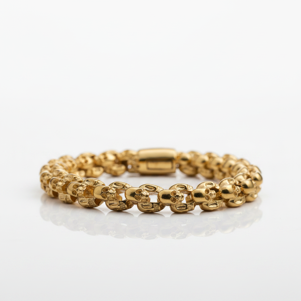 Punk Skull Link Chain Bracelet