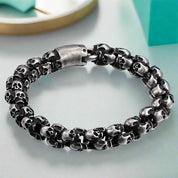 Punk Skull Link Chain Bracelet-Evani Naomi Jewelry