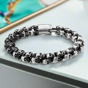 Punk Skull Link Chain Bracelet-Evani Naomi Jewelry