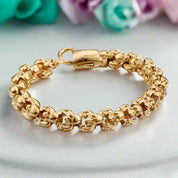 Punk Skull Link Chain Bracelet-Evani Naomi Jewelry