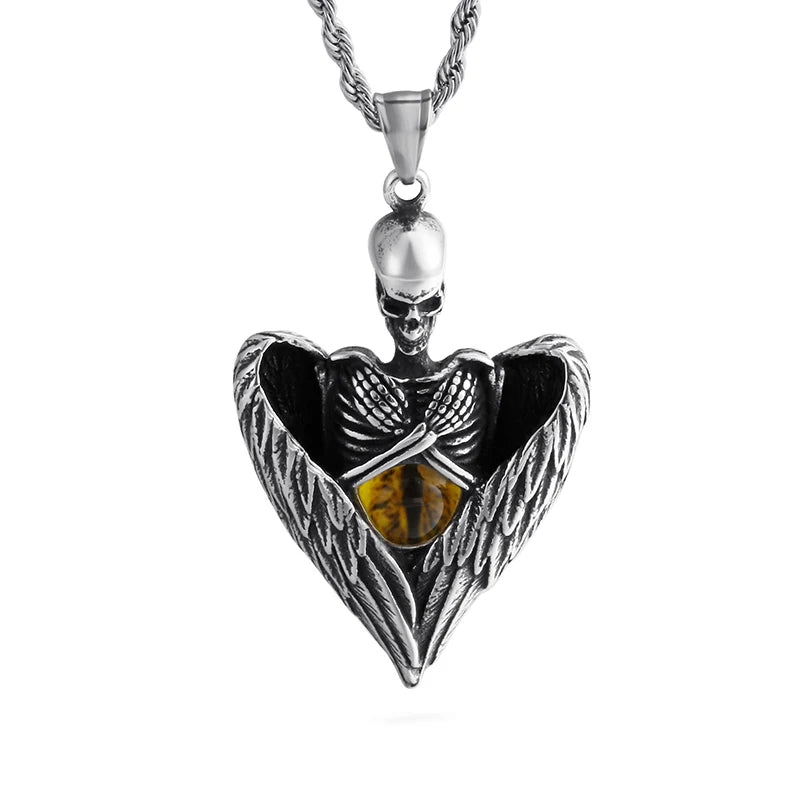 Punk Skull Viking Men's Necklace Series-Evani Naomi Jewelry