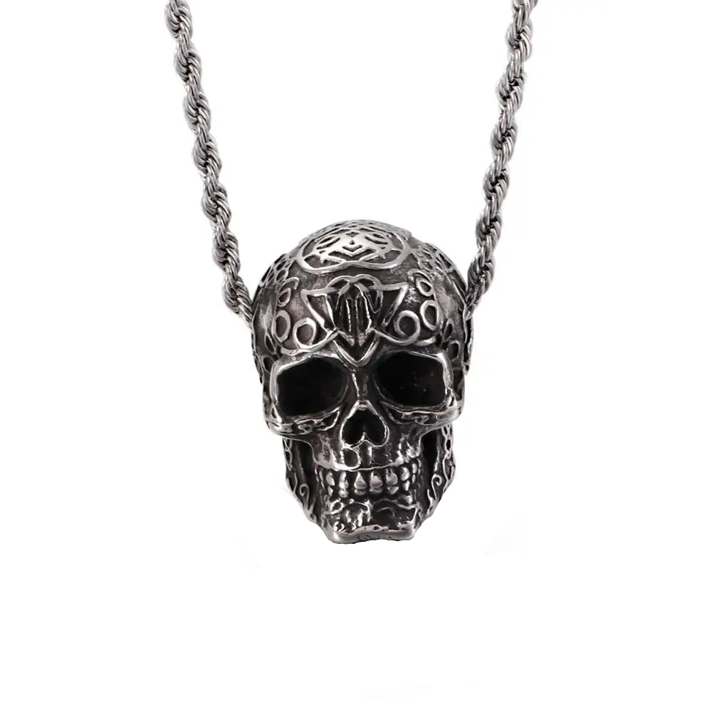 Punk Skull Viking Men's Necklace Series-Evani Naomi Jewelry