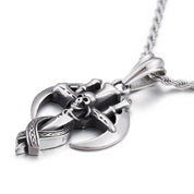 Punk Skull and Sickle Revenge Necklace-Evani Naomi Jewelry