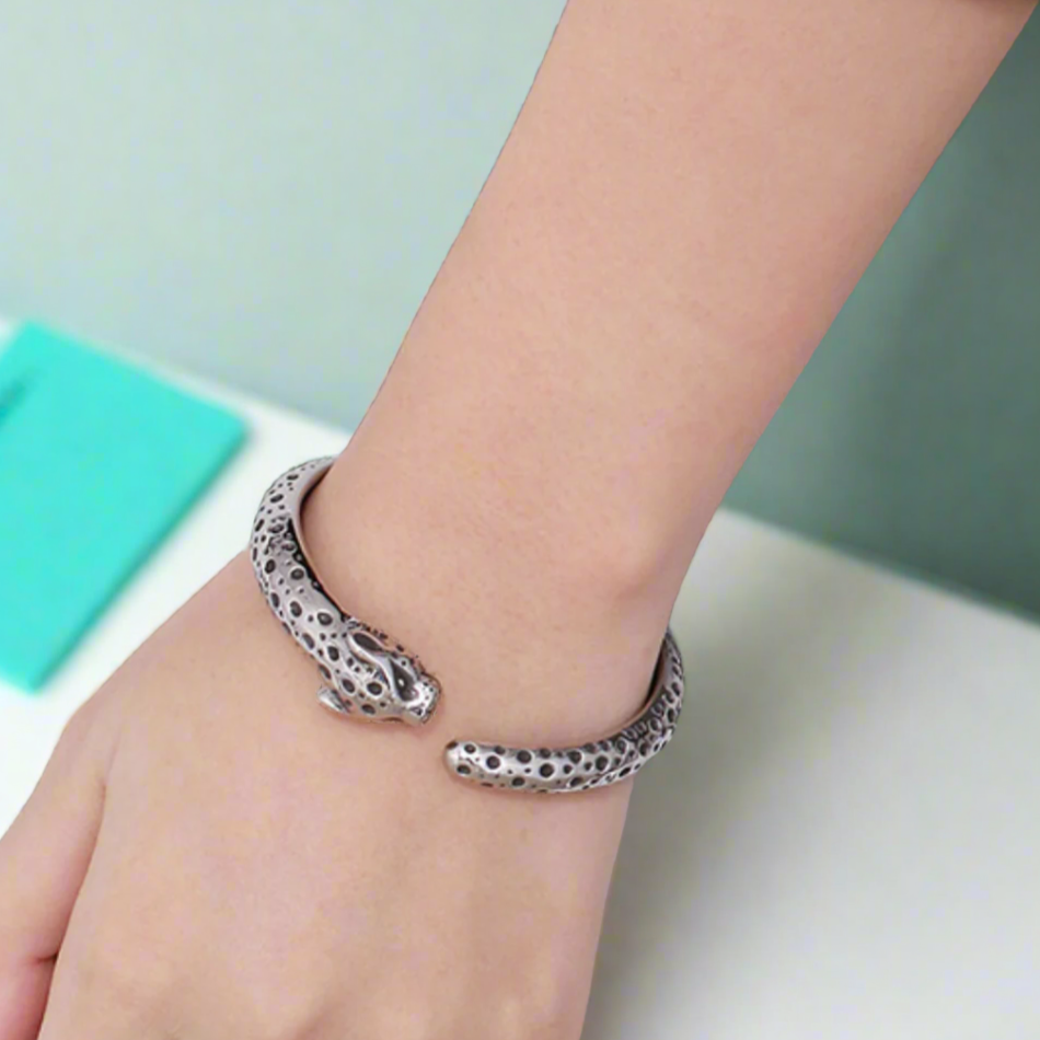 Punk Vintage Style Jaguar Cuff Bracelet-Evani Naomi Jewelry