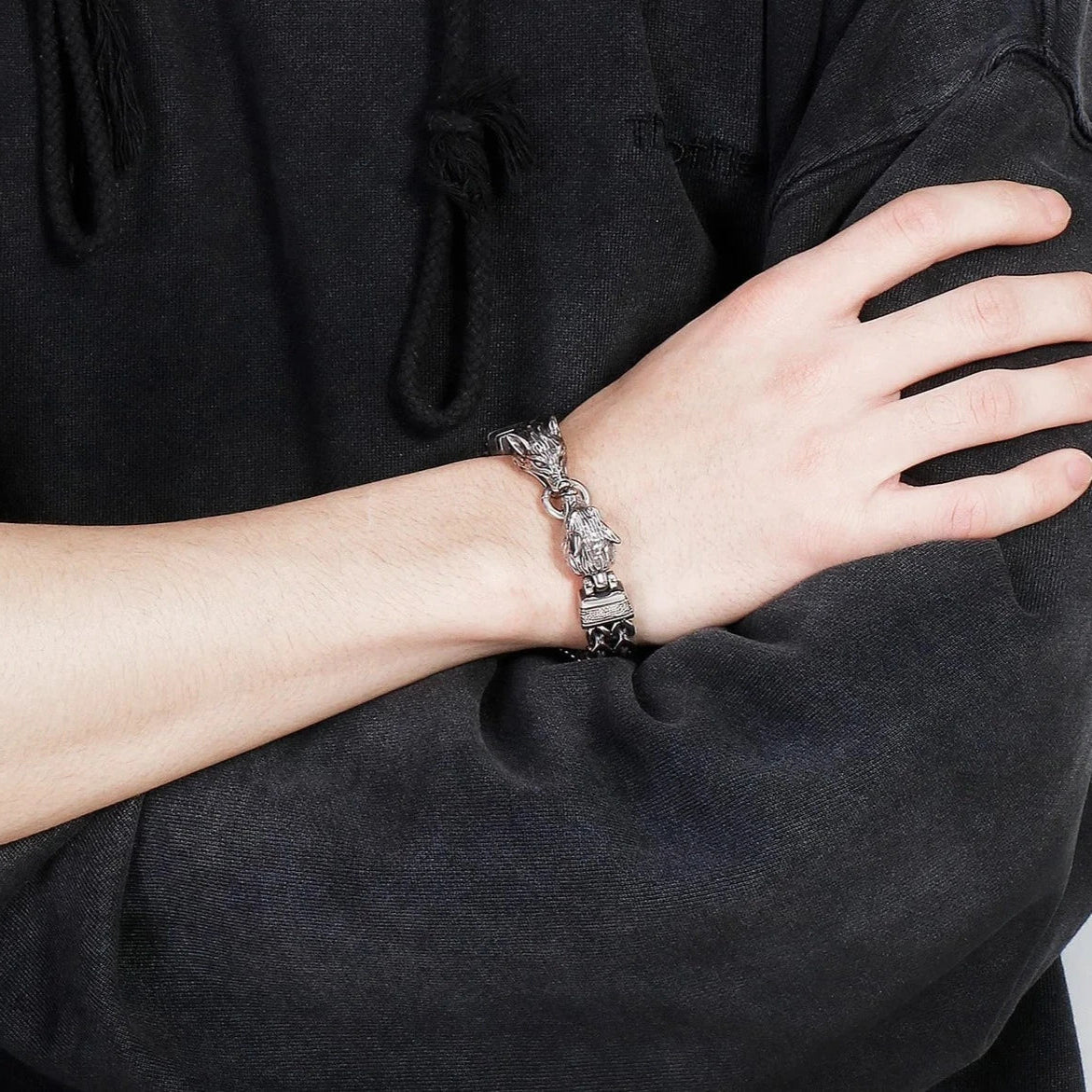 Punk Werewolf Chain Bracelet-Evani Naomi Jewelry