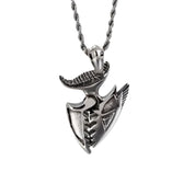 Punk Wings, Shark, & Boxing Knuckles Hip Hop Necklace-Evani Naomi Jewelry