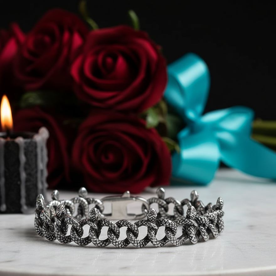 Punk Wrapped Snake Vintage Bracelet-Evani Naomi Jewelry