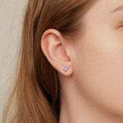 Purple Butterfly Stud Earrings-Evani Naomi Jewelry