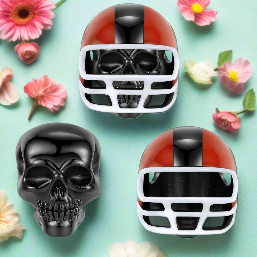 Rebel Skull & Football Helmet Charm-Evani Naomi Jewelry