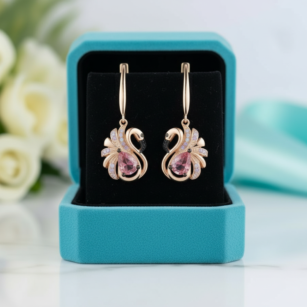Red Cute Flamingo Earrings - Evani Naomi Jewelry