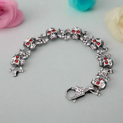 Red-eyed Skull Gothic Bracelet-Evani Naomi Jewelry