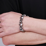 Red-eyed Skull Gothic Bracelet-Evani Naomi Jewelry