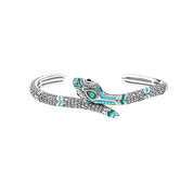 Retro Blue Snake Bohemian Bangle Bracelet-Evani Naomi Jewelry