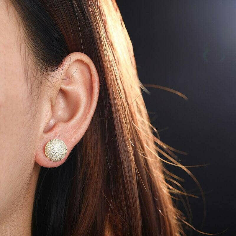 Retro Diamond Stud Earrings-Evani Jewelry