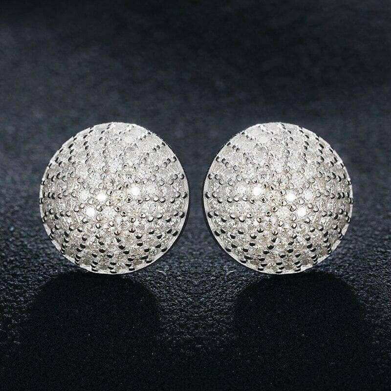 Retro Diamond Stud Earrings-Evani Naomi Jewelry