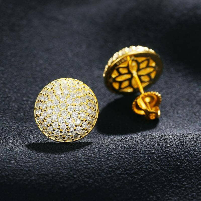 Retro Diamond Stud Earrings-Evani Jewelry