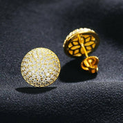 Retro Diamond Stud Earrings-Evani Naomi Jewelry
