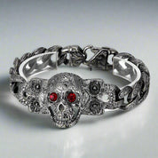 Retro Gothic Skull Diamond Punk Bracelet-Evani Naomi Jewelry