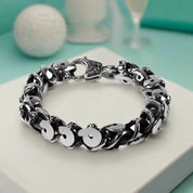 Retro Twisted Chain Skull Punk Style Bracelet-Evani Naomi Jewelry