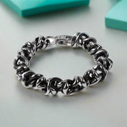 Retro Twisted Chain Skull Punk Style Bracelet-Evani Naomi Jewelry