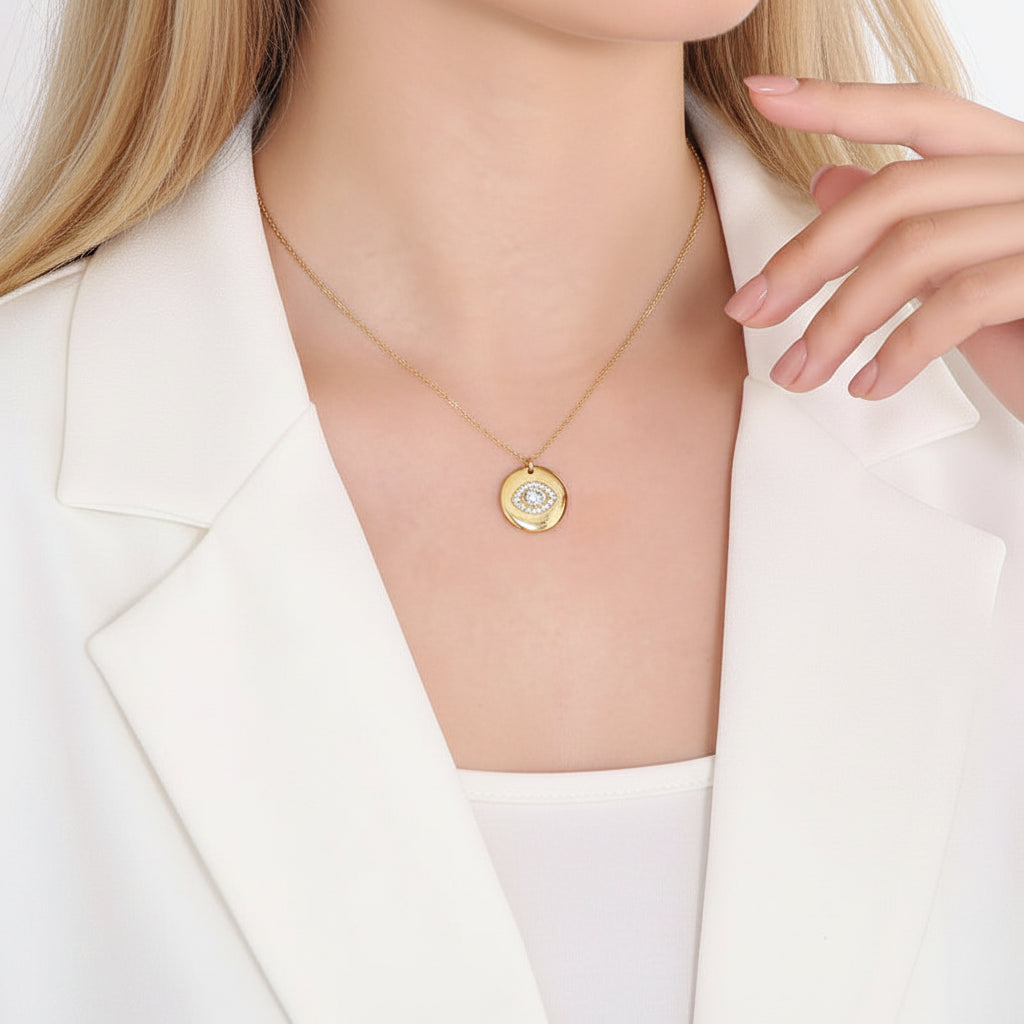 Rhinestone Evil Eye-Evani Jewelry