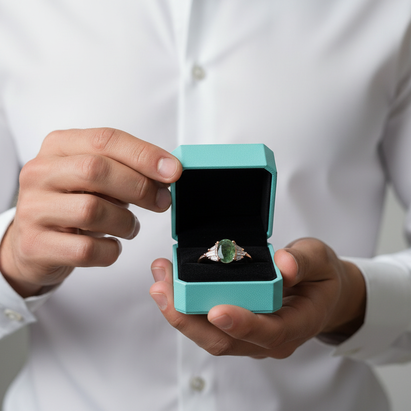 Forever in the Valley- Natural Moss Agate Gemstones Ring