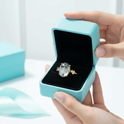 Love Untouched by Time- Unique Oval Natural Moss Agate Rings