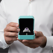 Round Cut Alexandrite Birthstone Ring-Evani Jewelry