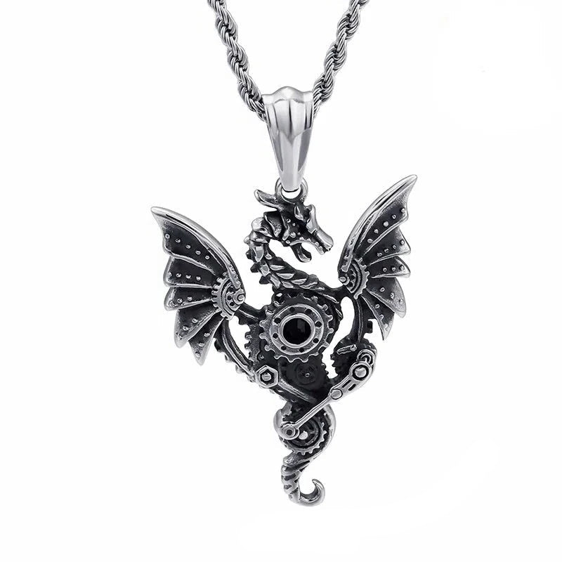 Robotic Pterosaur Hip-Hop Necklace-Evani Naomi Jewelry