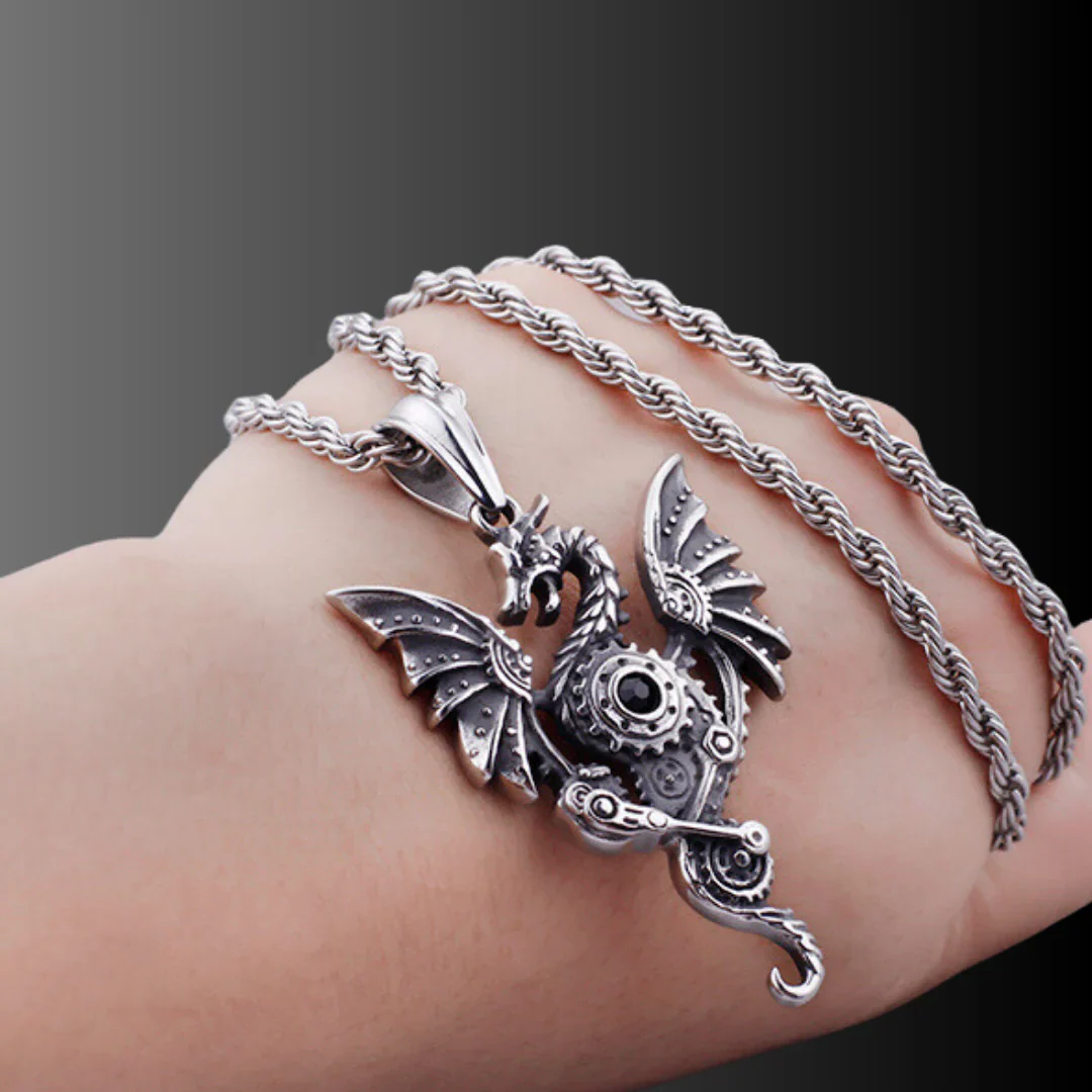Robotic Pterosaur Hip-Hop Necklace-Evani Naomi Jewelry