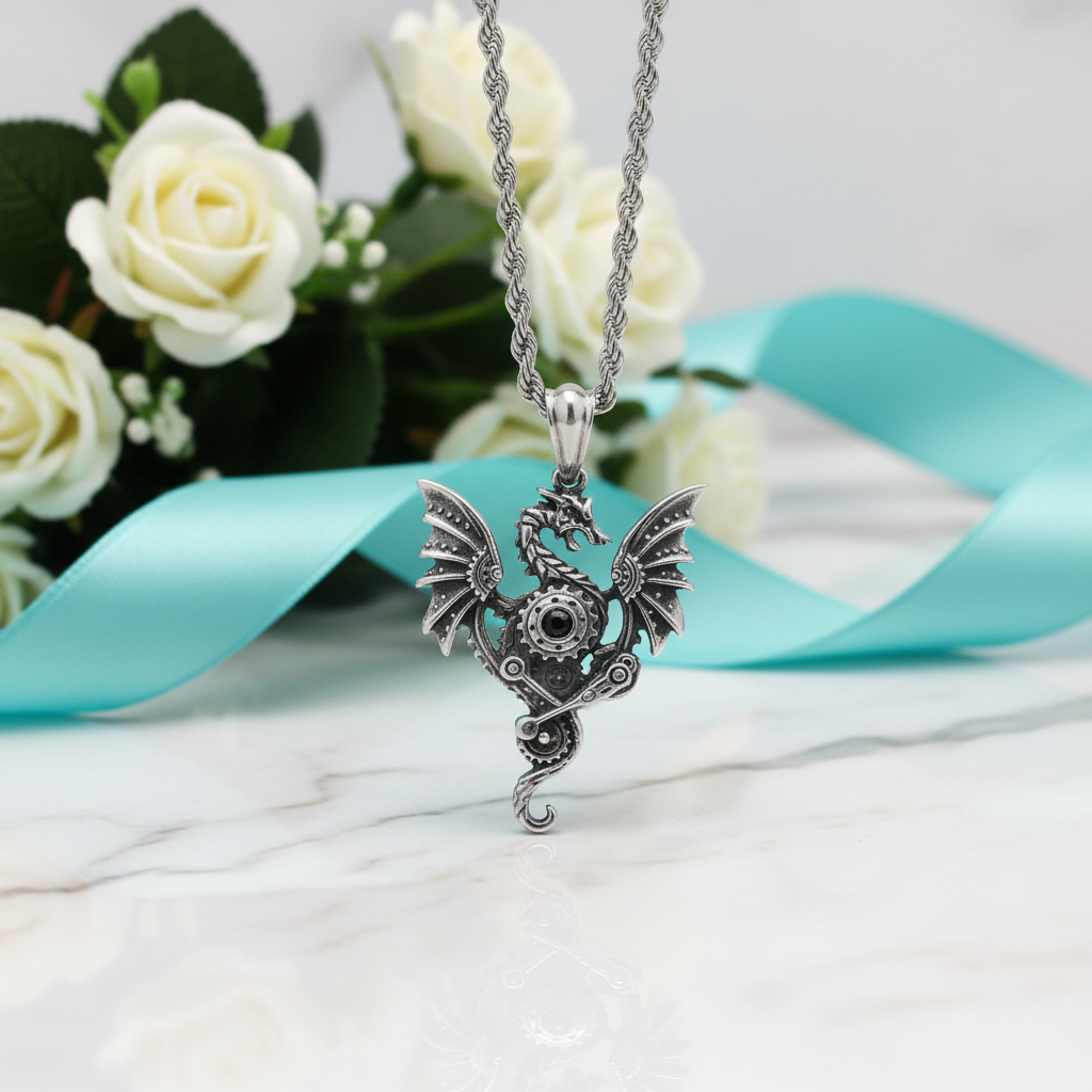 Robotic Pterosaur Hip-Hop Necklace-Evani Jewelry