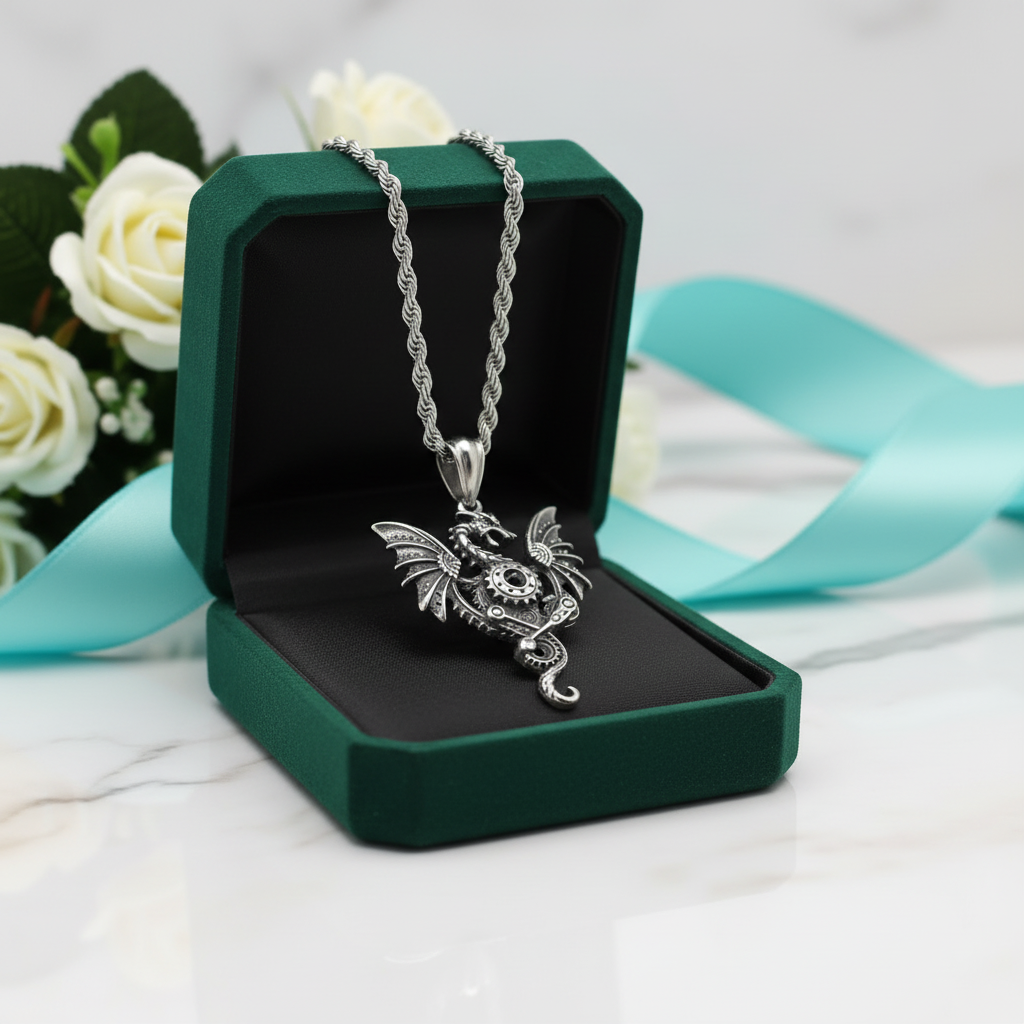 Robotic Pterosaur Hip-Hop Necklace