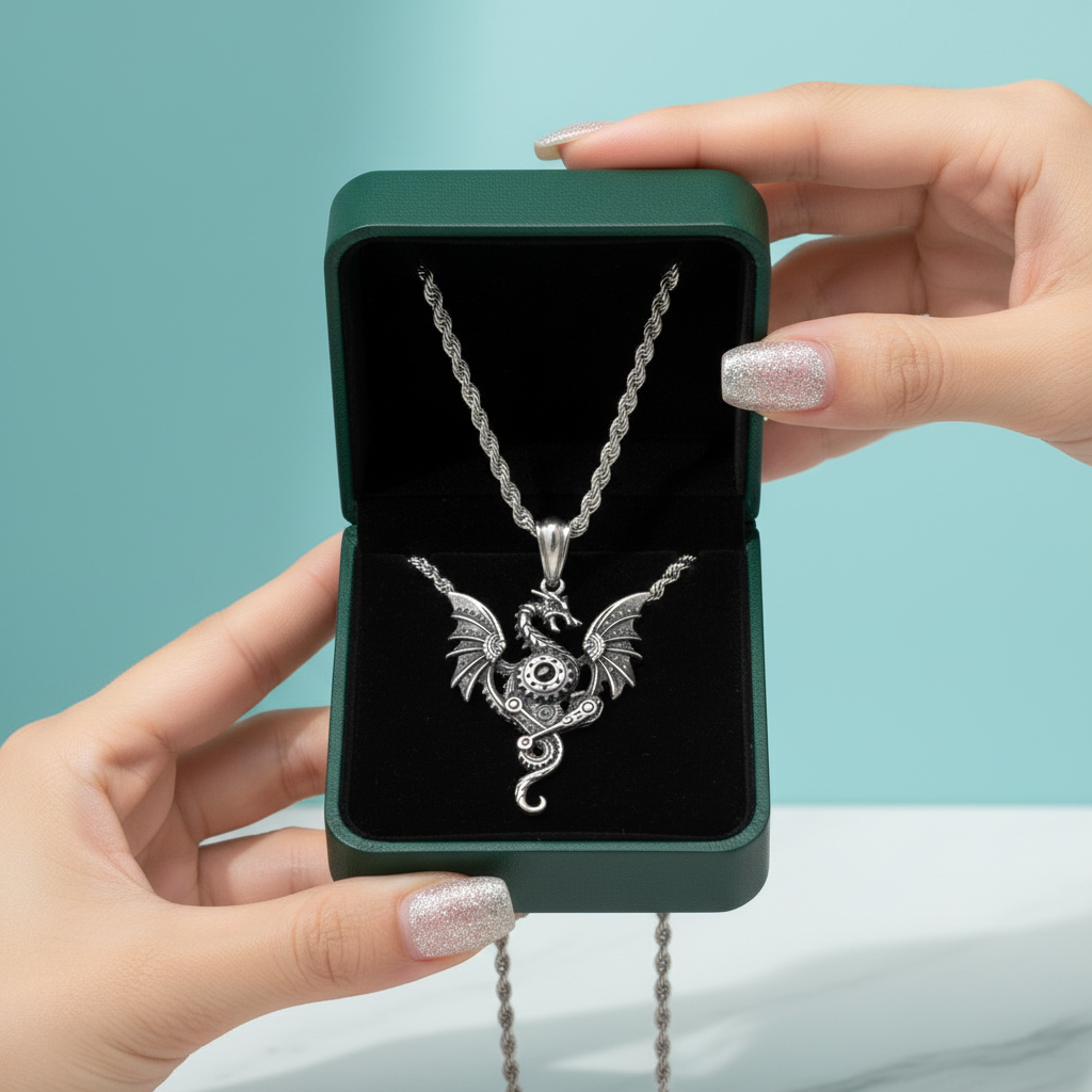 Robotic Pterosaur Hip-Hop Necklace