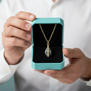 Rooted Love- Natural Moss Agate Pendant Necklace