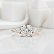 Rose Gold 2.0ct Cushion Cut Diamond Engagement Ring-Evani Jewelry