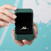 Rose Gold Engagement Ring with Cushion Cut Diamond