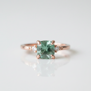 Rose Gold Engagement Ring with Cushion Cut Diamond