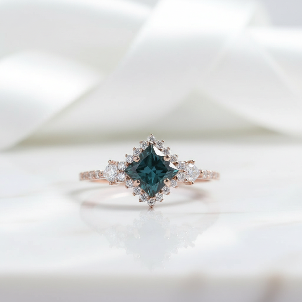 Natural Alexandrite Birthstone Ring-Evani Jewelry