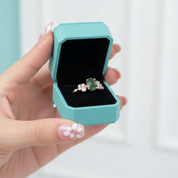 Heartfelt Gift- Oval Cut Moss Agate Antique Bridal Engagement Rings