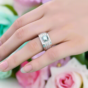 Round 1.0ct Diamond White Gold Men's Ring-Evani Naomi Jewelry
