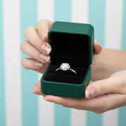 Round Cut 1.0 Ct Diamond Option Engagement Ring - Evani Naomi Jewelry