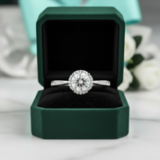Round Cut 1.0 Ct Diamond Option Engagement Ring - Evani Naomi Jewelry
