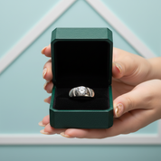 Round Cut 1.0 Ct Diamond Option Mens Ring - Evani Naomi Jewelry
