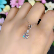Round Cut 1.0 Ct Diamond Pendant Necklace-Evani Naomi Jewelry