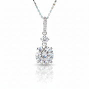 Round Cut 1.0 Ct Diamond OptionPendant Necklace