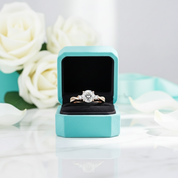 1.25ct Round Cut Three Stone Twist Diamond Engagement Ring-Evani Jewelry