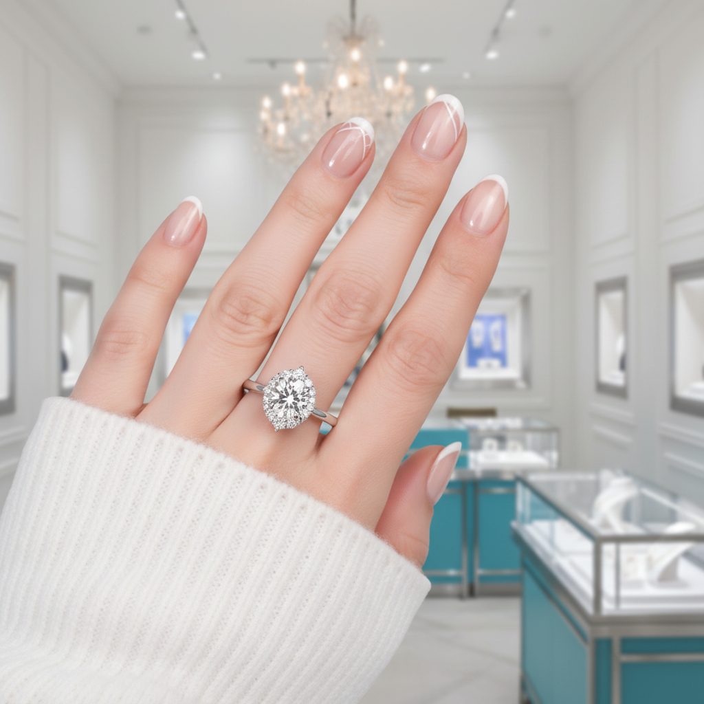 Round Cut 2.0 Ct Diamond Classic Engagement Ring-Evani Jewelry