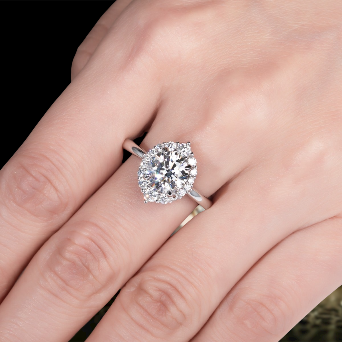 Round Cut 2.0 Ct Diamond Classic Engagement Ring-Evani Jewelry