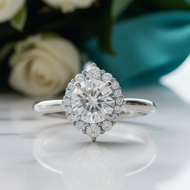 Round Cut 2.0 Ct Diamond Classic Engagement Ring-Evani Jewelry