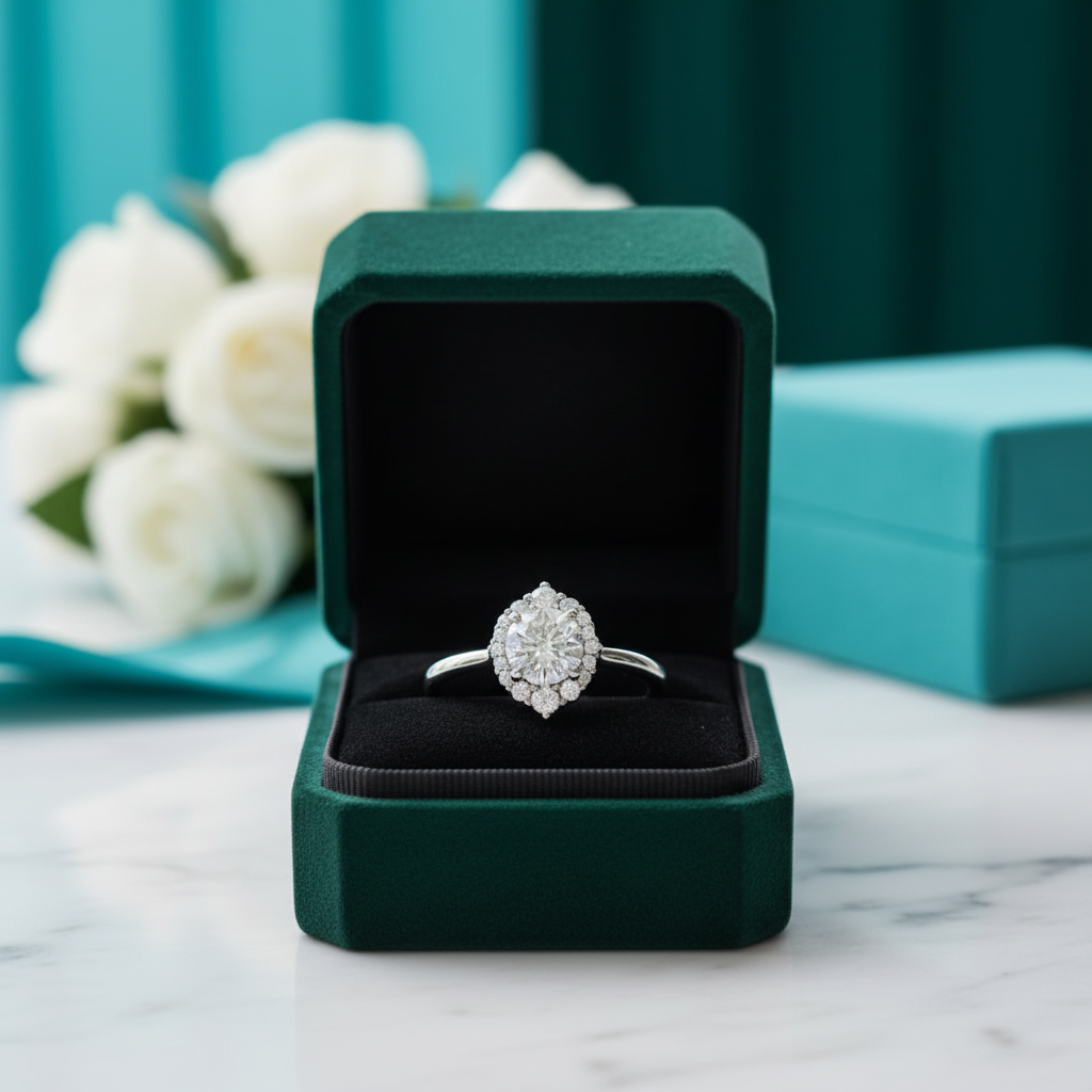 Round Cut 2.0 Ct Diamond Option Classic Engagement Ring